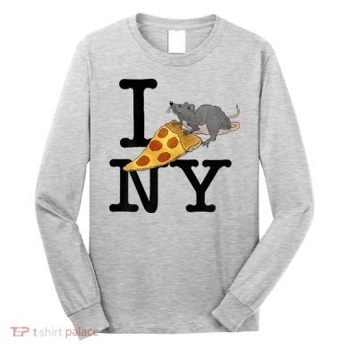 Pizza Rat I Loves New York Pizza Ironic Long Sleeve Shirt