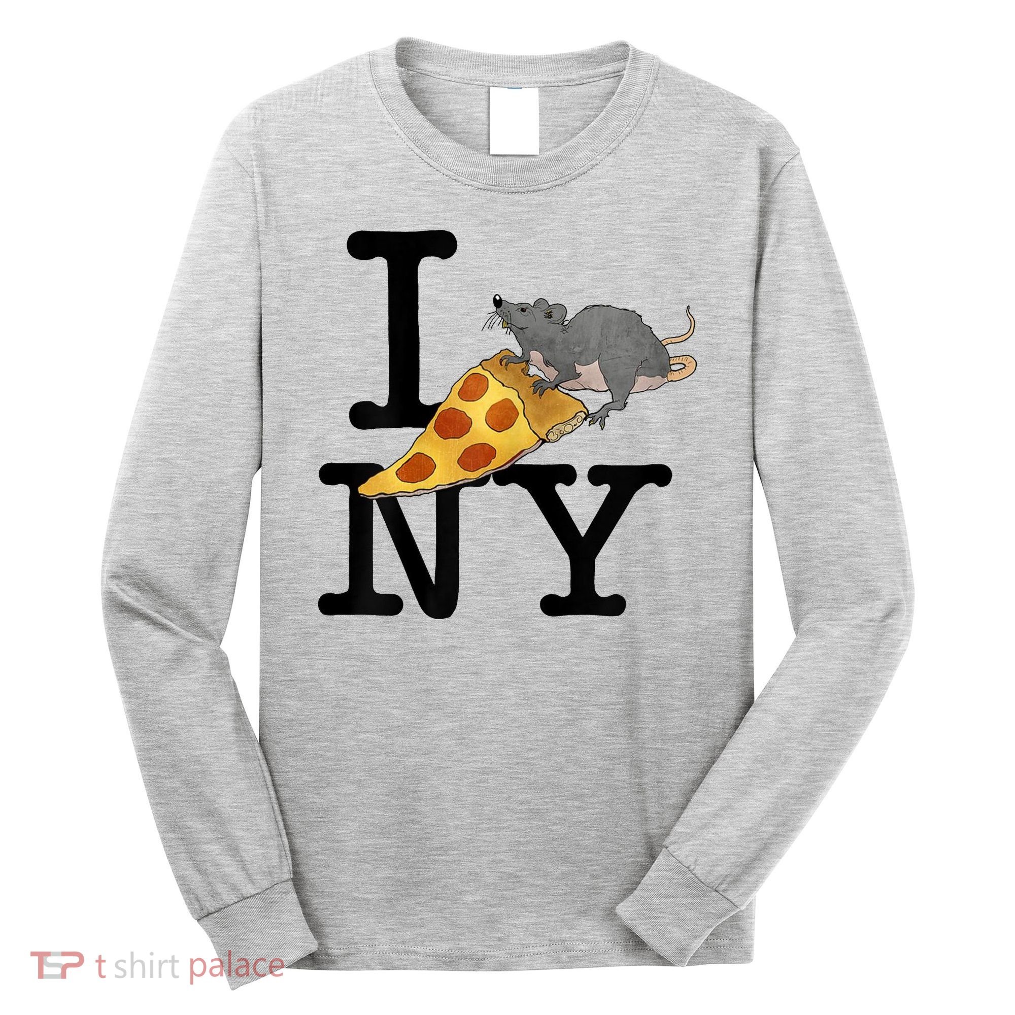 Pizza Rat I Loves New York Pizza Ironic Long Sleeve Shirt