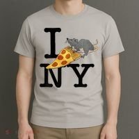 Pizza Rat I Loves New York Pizza Ironic T-Shirt thumb 3