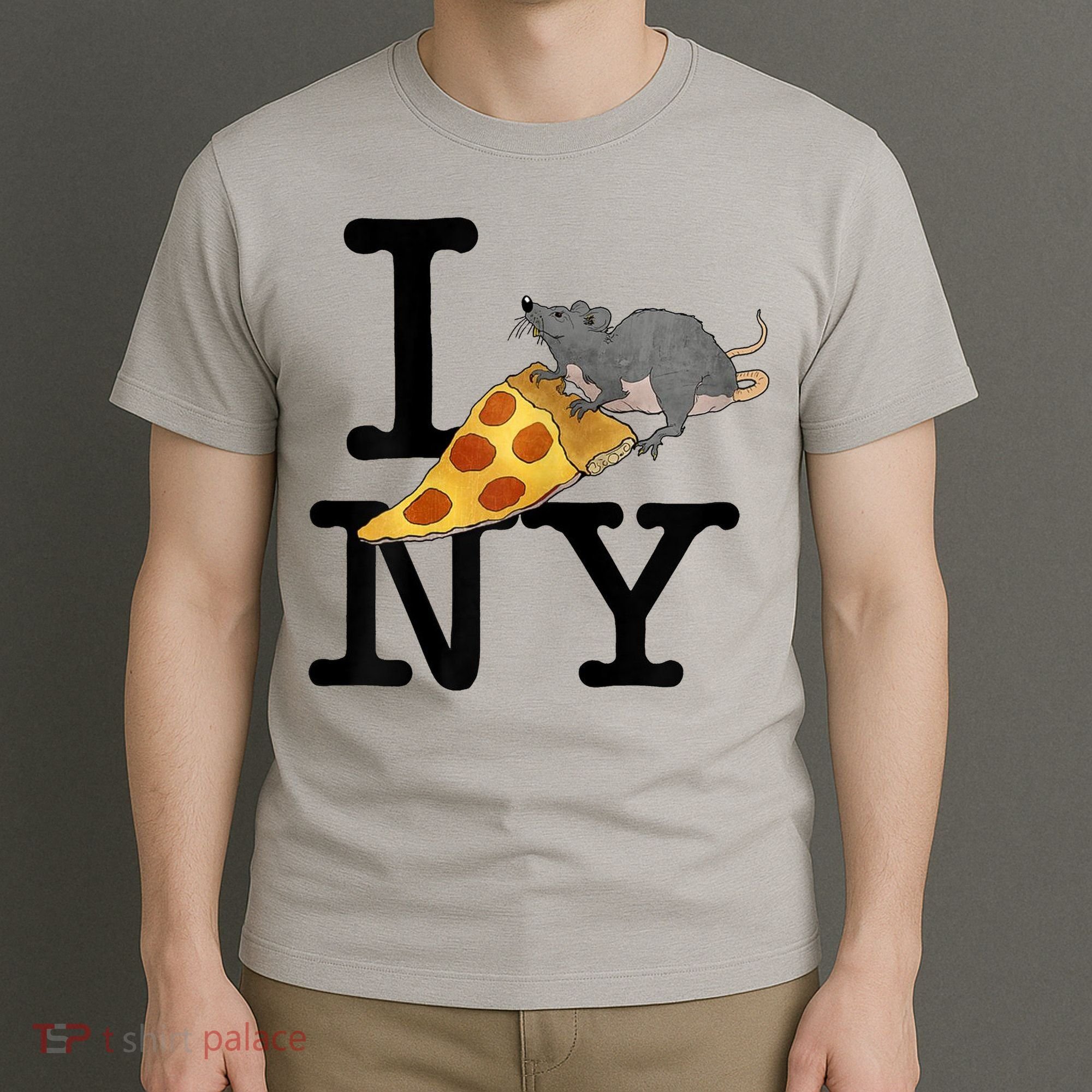 Pizza Rat I Loves New York Pizza Ironic T-Shirt