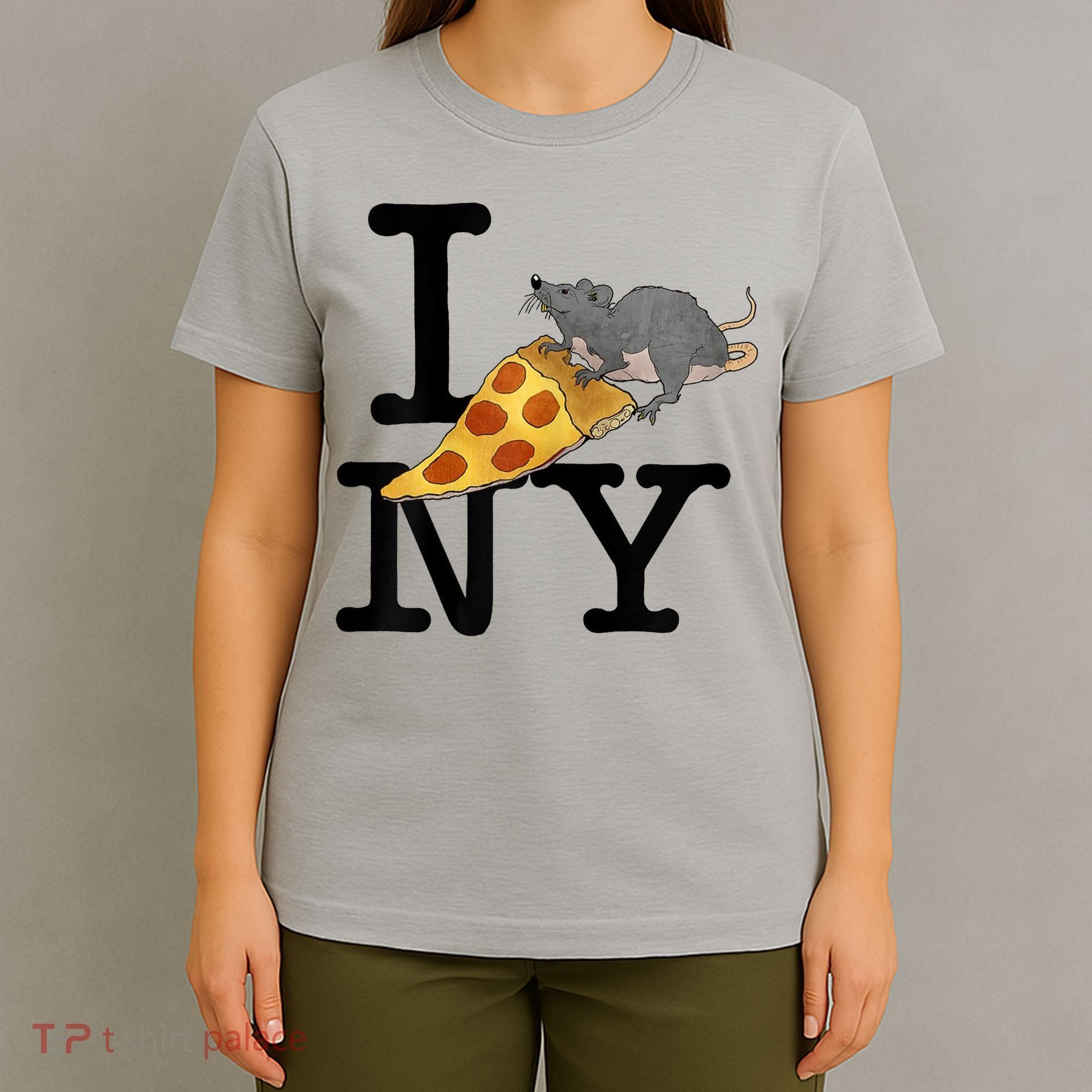 Pizza Rat I Loves New York Pizza Ironic T-Shirt
