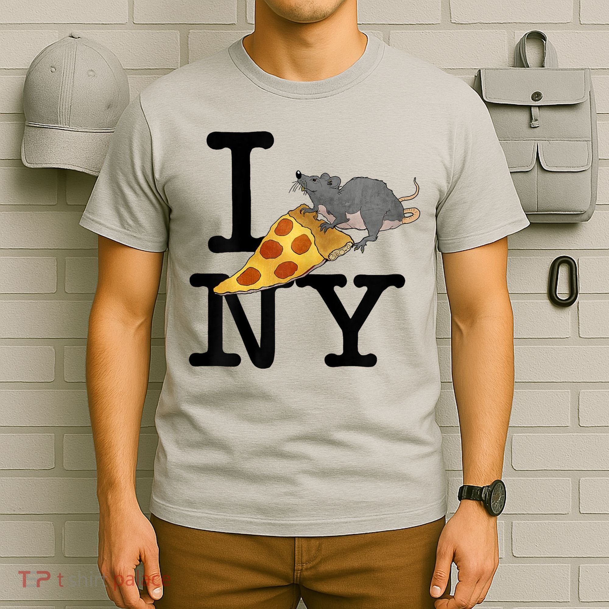 Pizza Rat I Loves New York Pizza Ironic T-Shirt