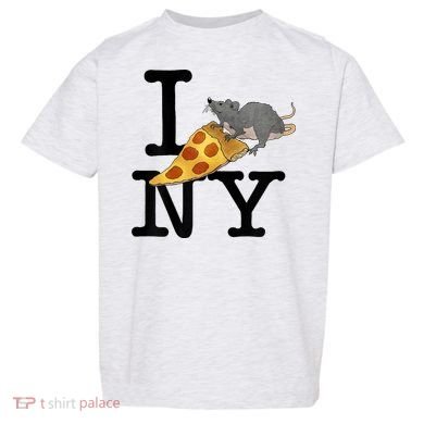 Pizza Rat I Loves New York Pizza Ironic Toddler T-Shirt