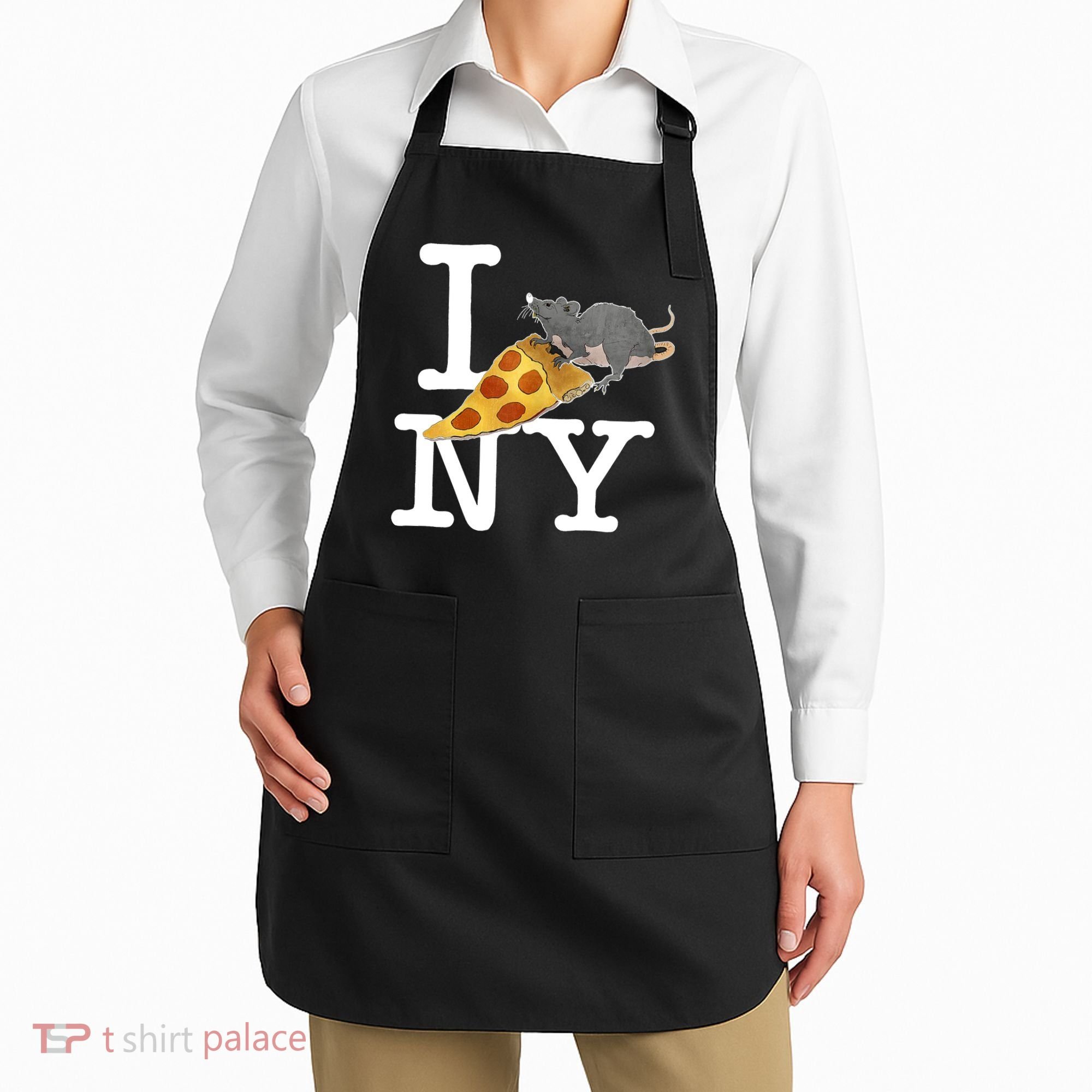 Pizza Rat I Loves New York Pizza Ironic Apron