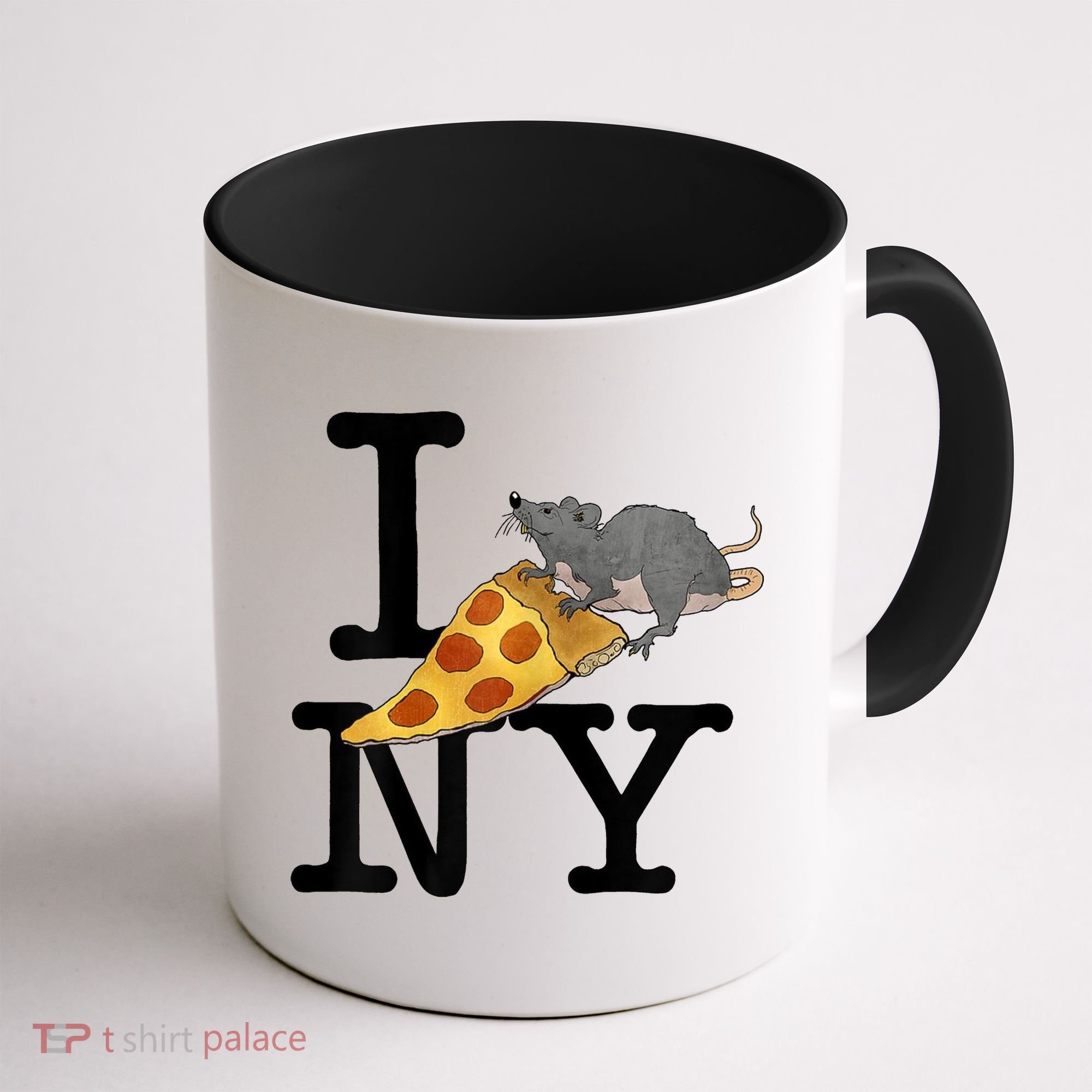 Pizza Rat I Loves New York Pizza Ironic Coffee Mug