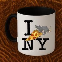 Pizza Rat I Loves New York Pizza Ironic Coffee Mug thumb 2