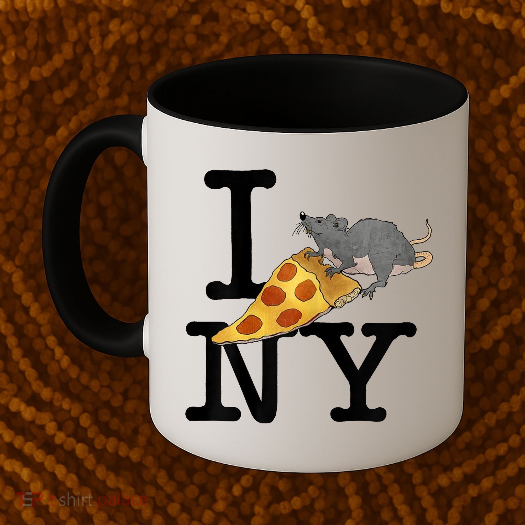 Pizza Rat I Loves New York Pizza Ironic Coffee Mug