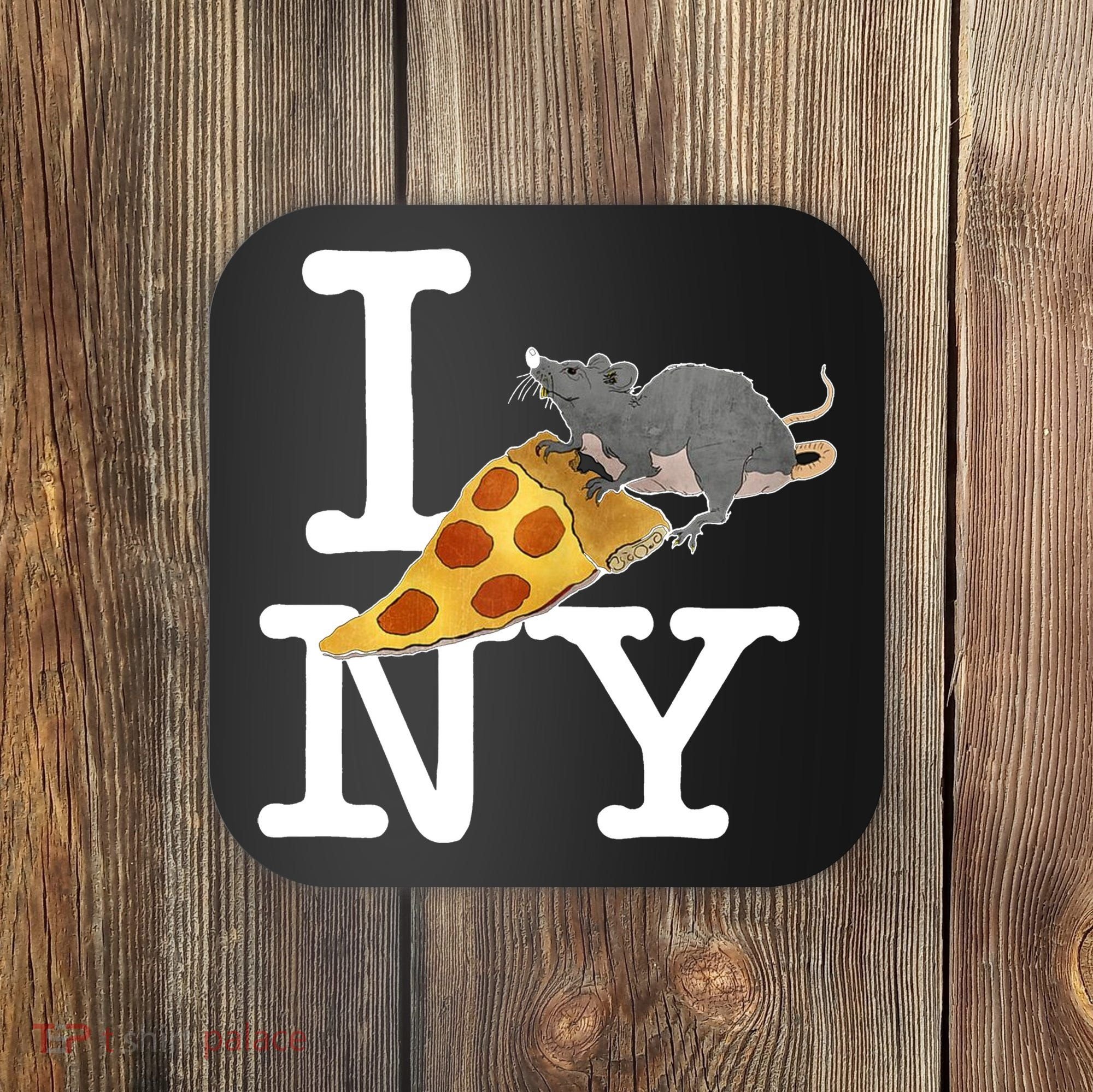 Pizza Rat I Loves New York Pizza Ironic Coaster