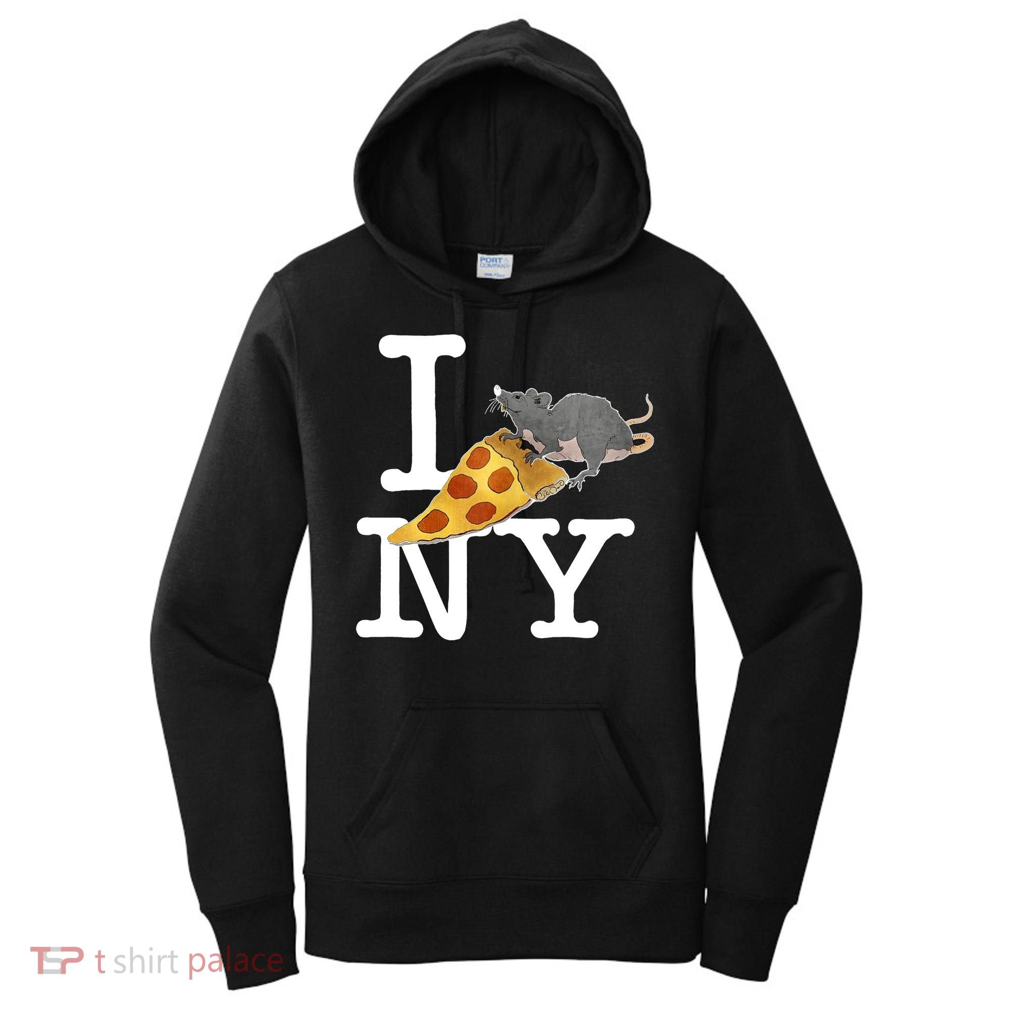 Pizza Rat I Loves New York Pizza Ironic Women's Hoodie