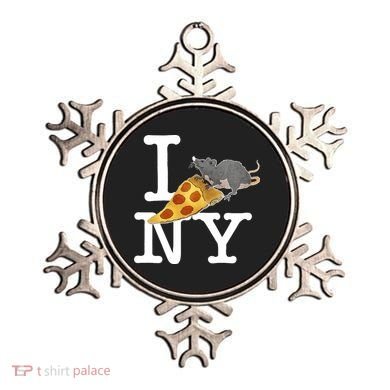 Pizza Rat I Loves New York Pizza Ironic Ornament