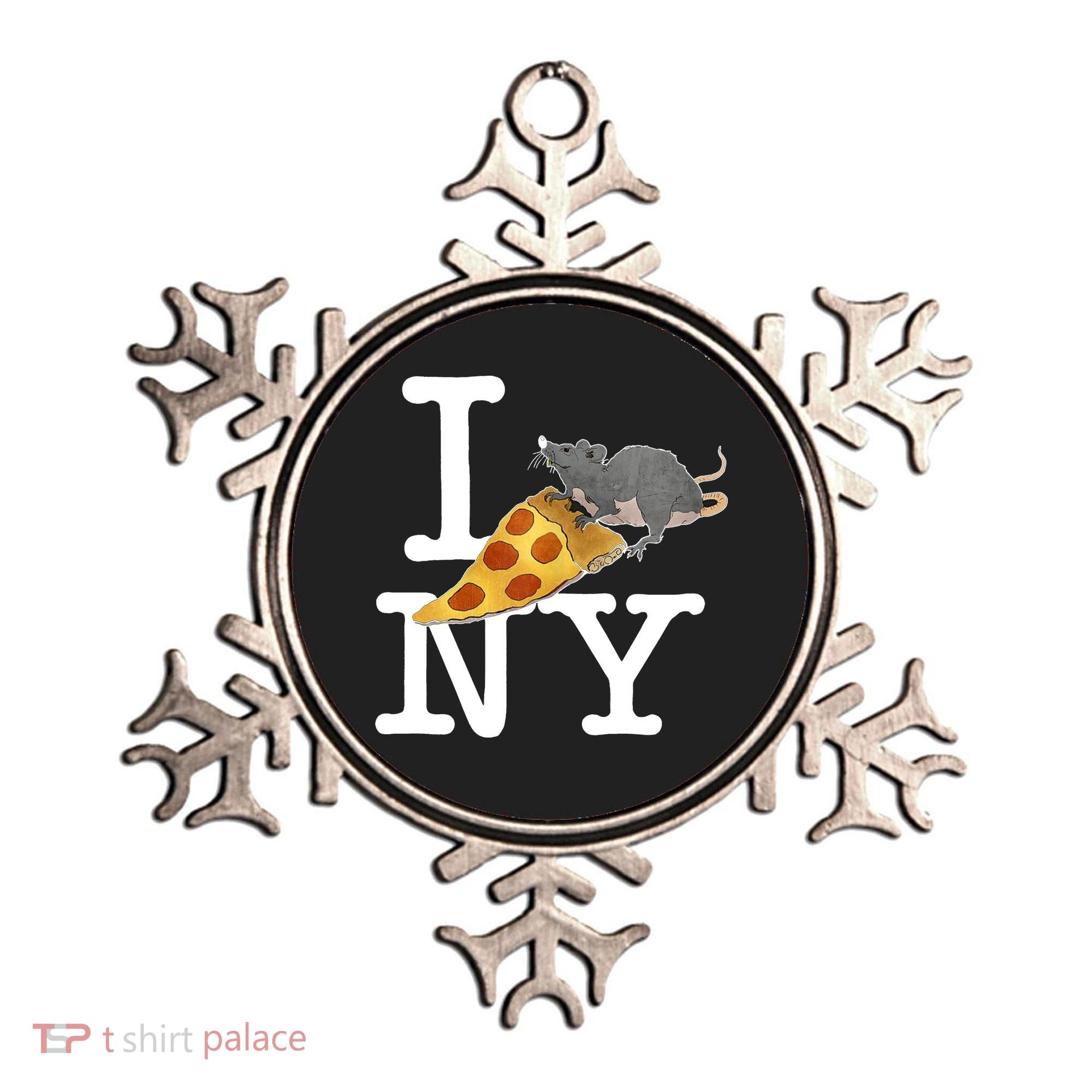 Pizza Rat I Loves New York Pizza Ironic Ornament