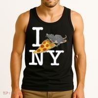 Pizza Rat I Loves New York Pizza Ironic Tank Top thumb 3
