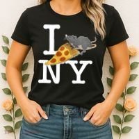Pizza Rat I Loves New York Pizza Ironic Women's T-Shirt thumb 2