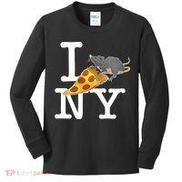 Pizza Rat I Loves New York Pizza Ironic Kids Long Sleeve Shirt thumb 0