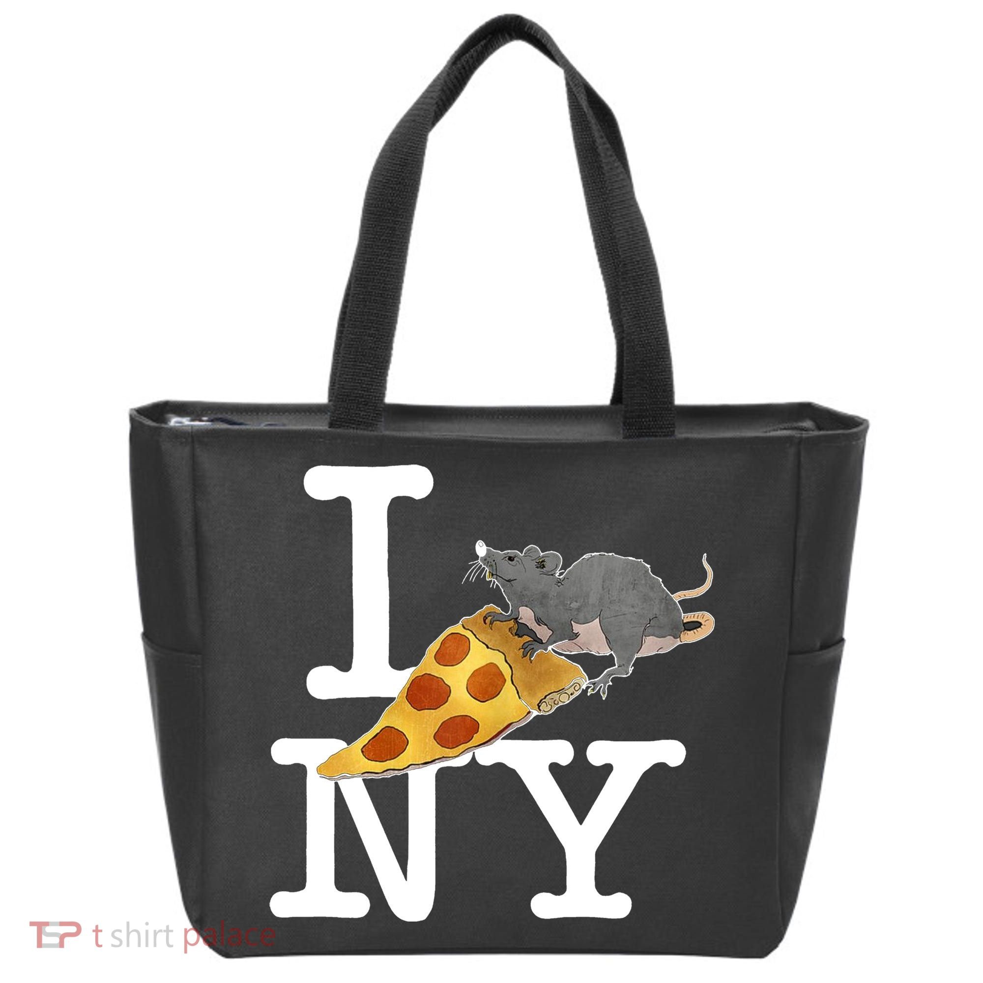 Pizza Rat I Loves New York Pizza Ironic Tote Bag