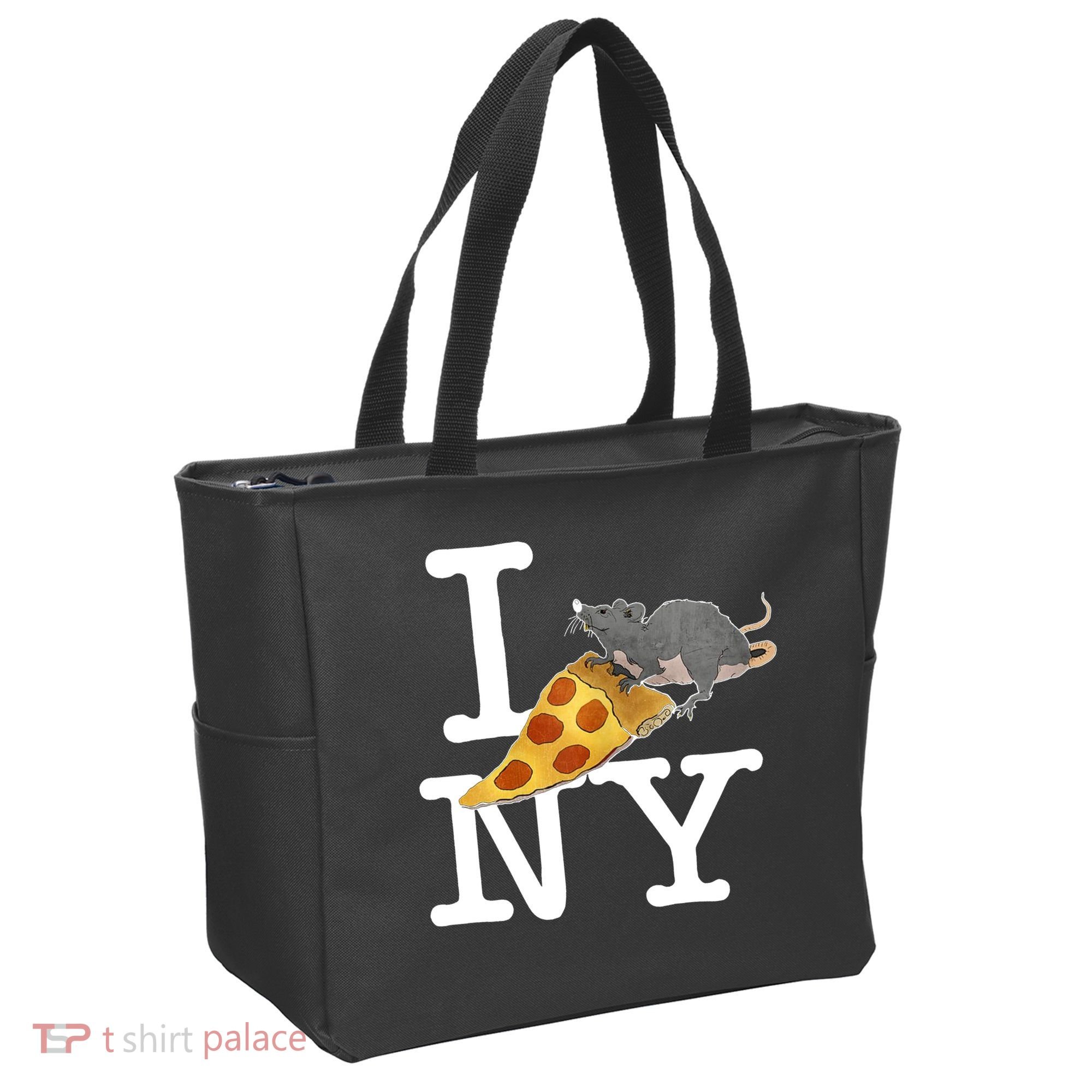 Pizza Rat I Loves New York Pizza Ironic Tote Bag