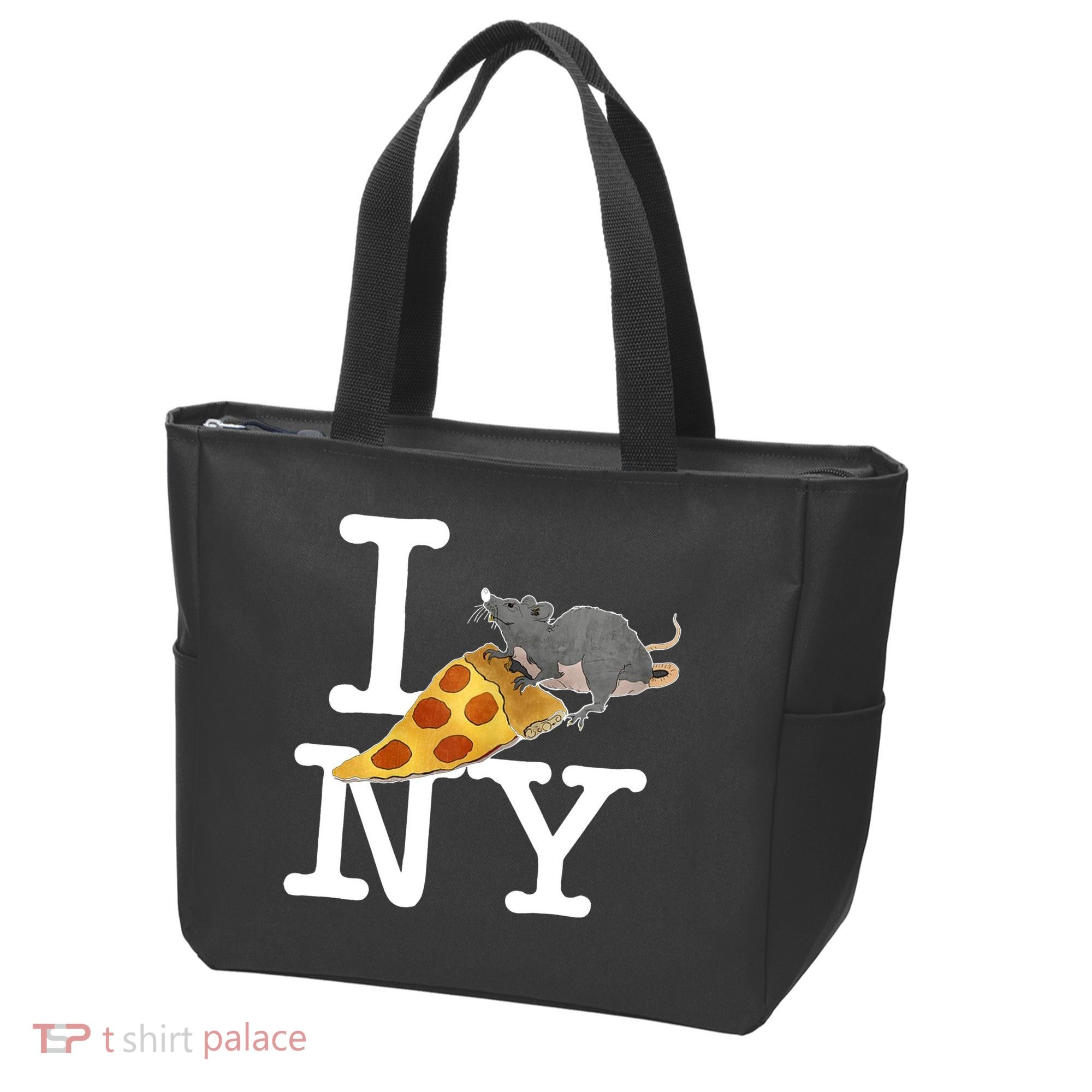 Pizza Rat I Loves New York Pizza Ironic Tote Bag