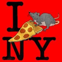 Pizza Rat I Loves New York Pizza Ironic Santa Hat thumb 1