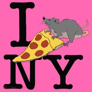 Pizza Rat Ironic Stripe Pom Pom Beanie