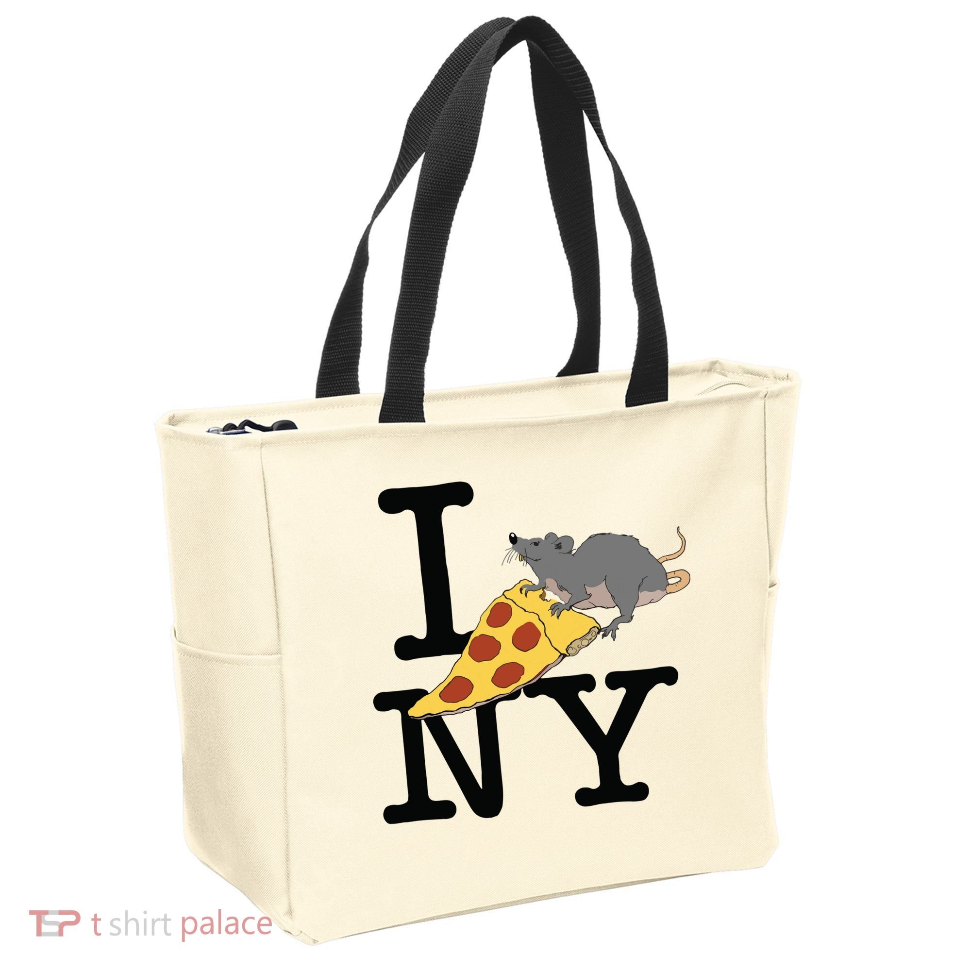 Pizza Rat Ironic Tote Bag
