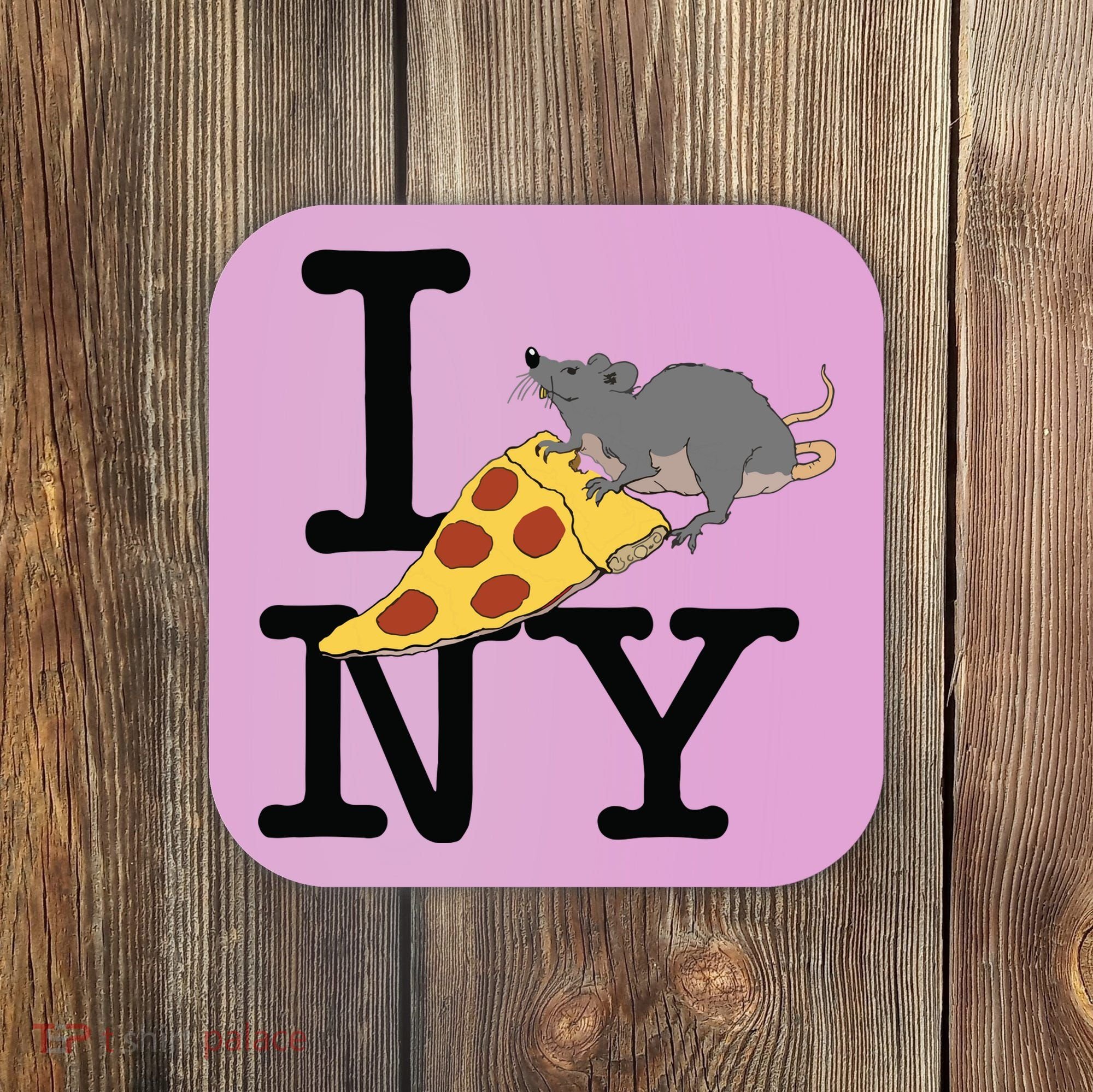 Pizza Rat Ironic Coaster
