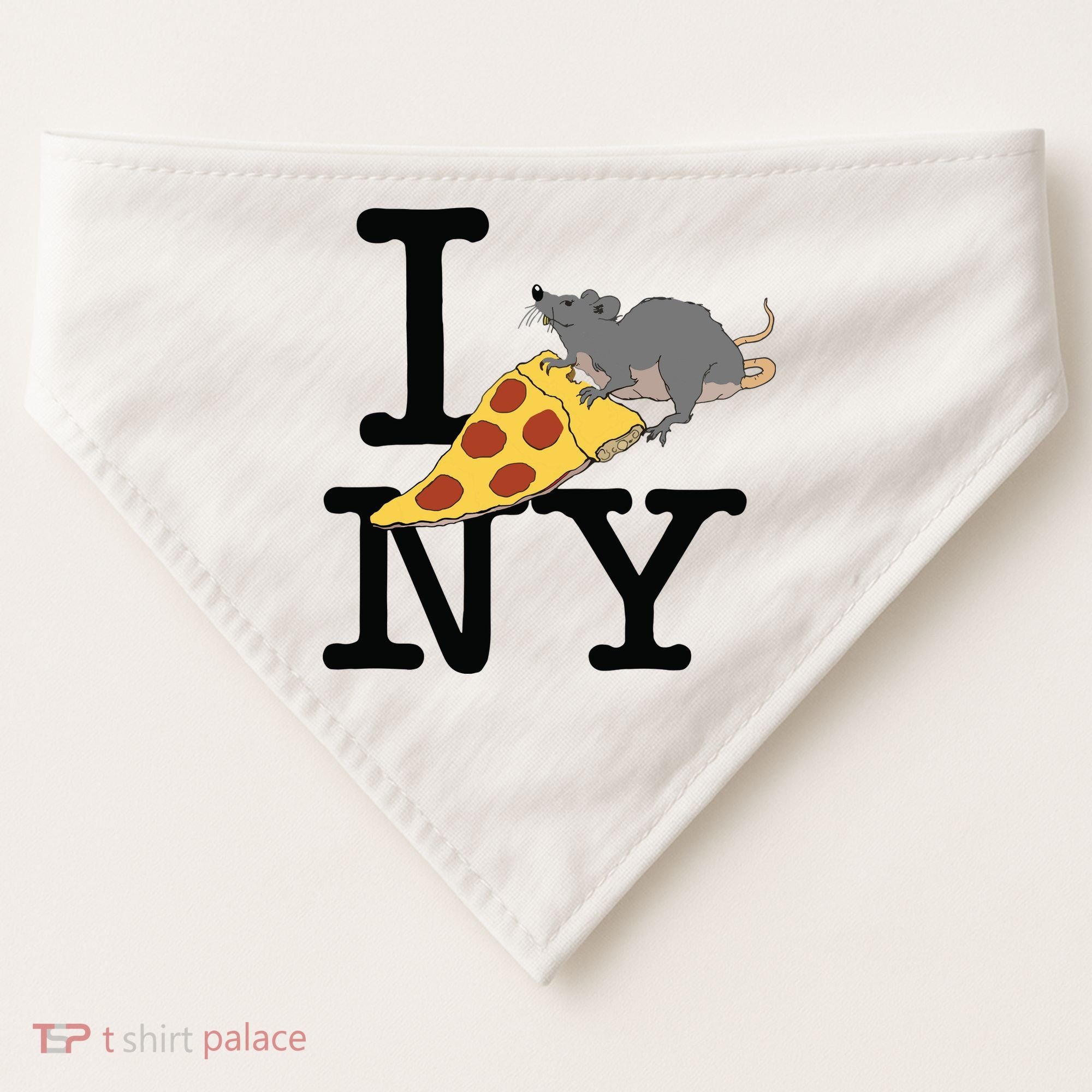 Pizza Rat Ironic USA-Made Doggie Bandana
