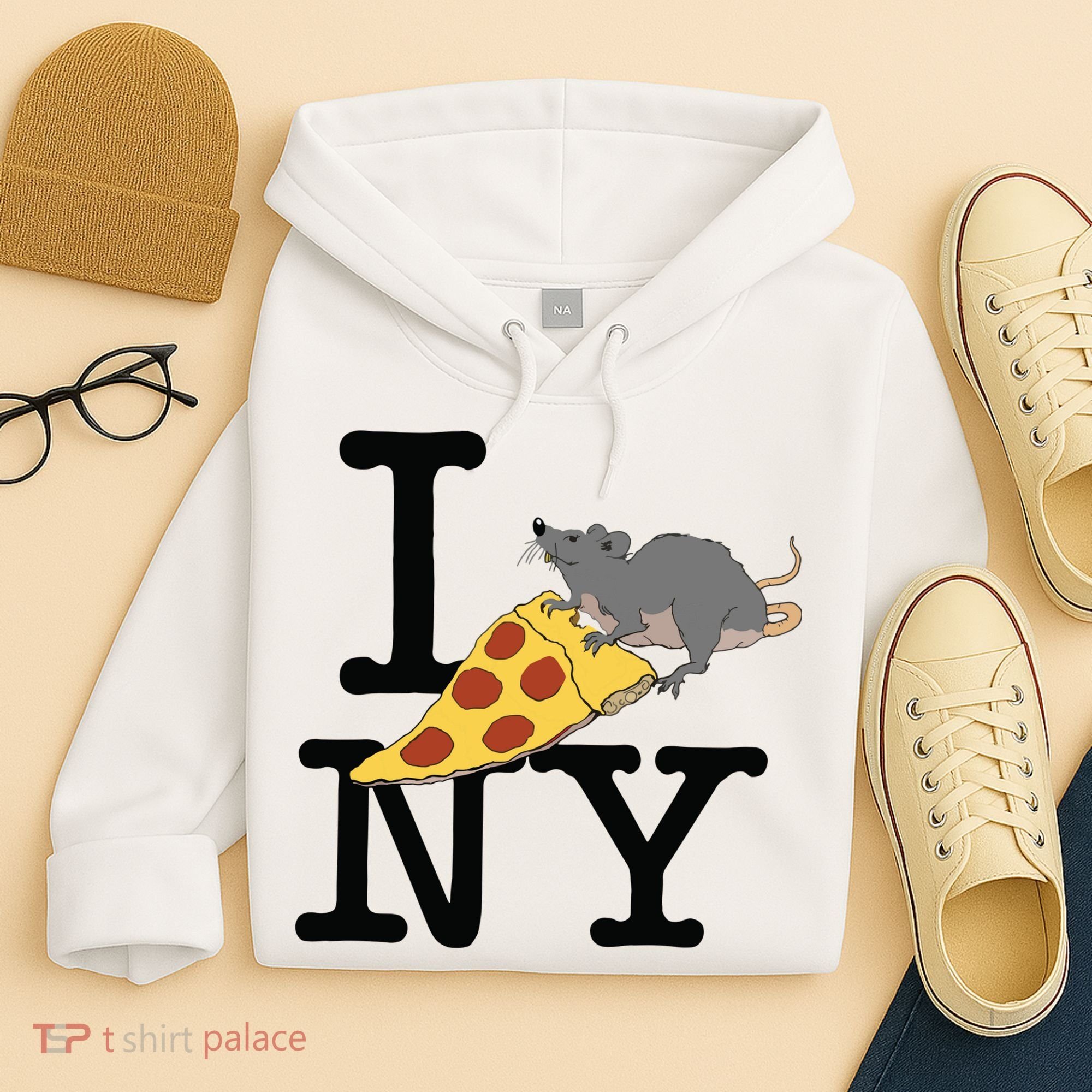 Pizza Rat Ironic Hoodie