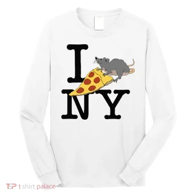 Pizza Rat Ironic Long Sleeve Shirt