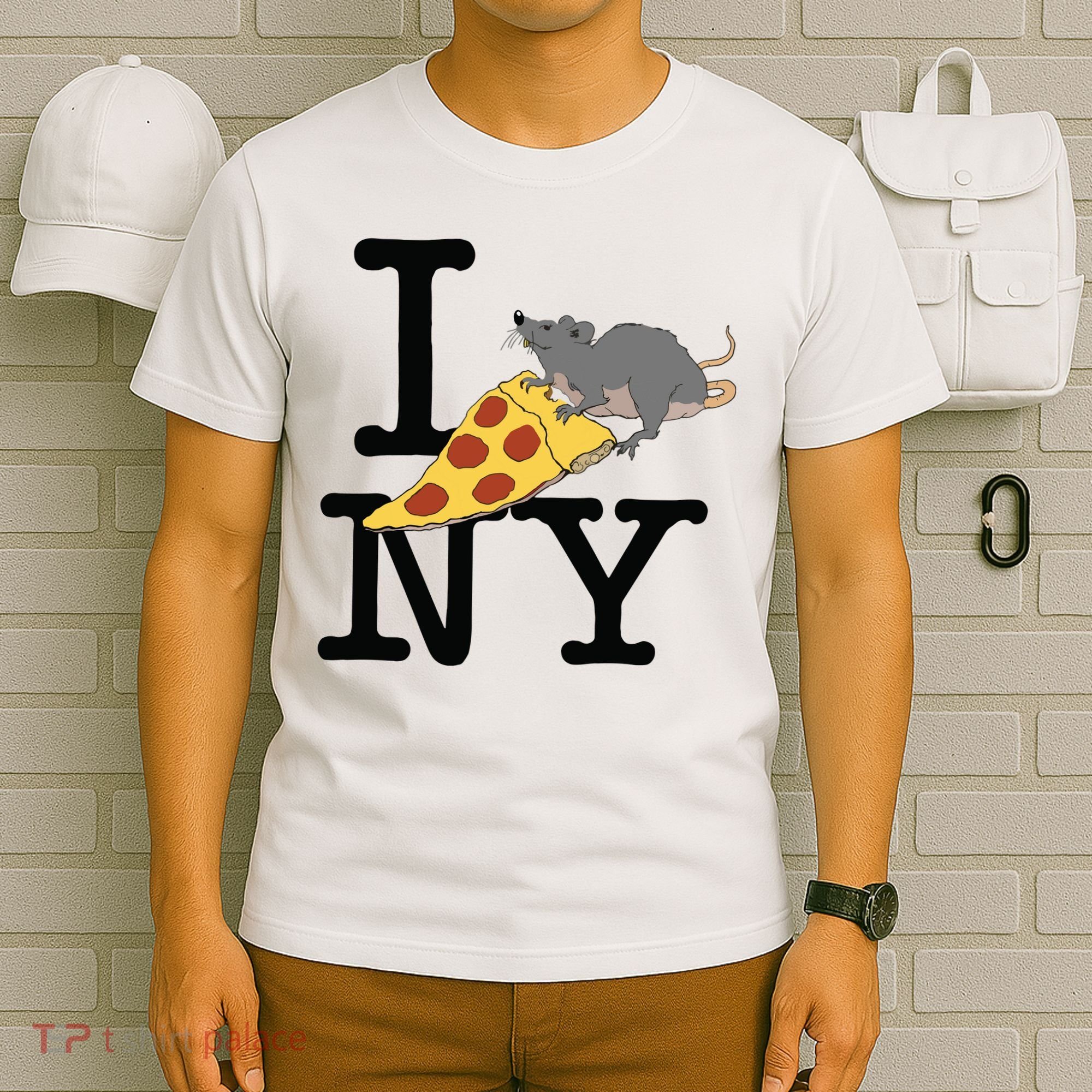 Pizza Rat Ironic T-Shirt