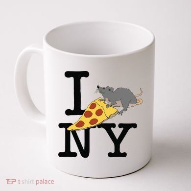 Pizza Rat Ironic Coffee Mug
