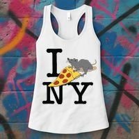 Pizza Rat Ironic Women's Tank Top thumb 3
