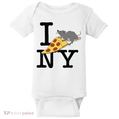 Pizza Rat Ironic Baby Bodysuit