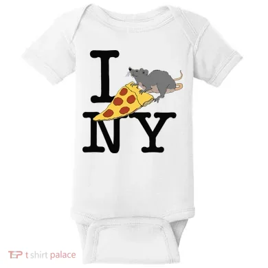 Pizza Rat Ironic Baby Bodysuit