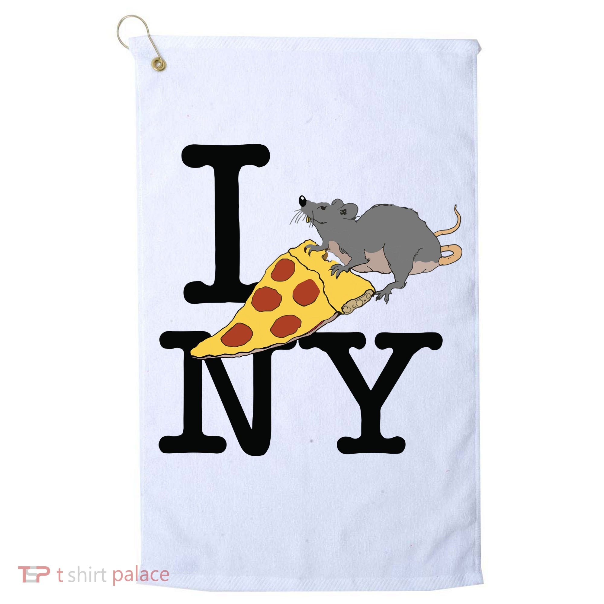 Pizza Rat Ironic Golf Towel
