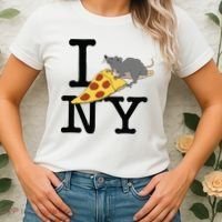 Pizza Rat Ironic Women's T-Shirt thumb 2