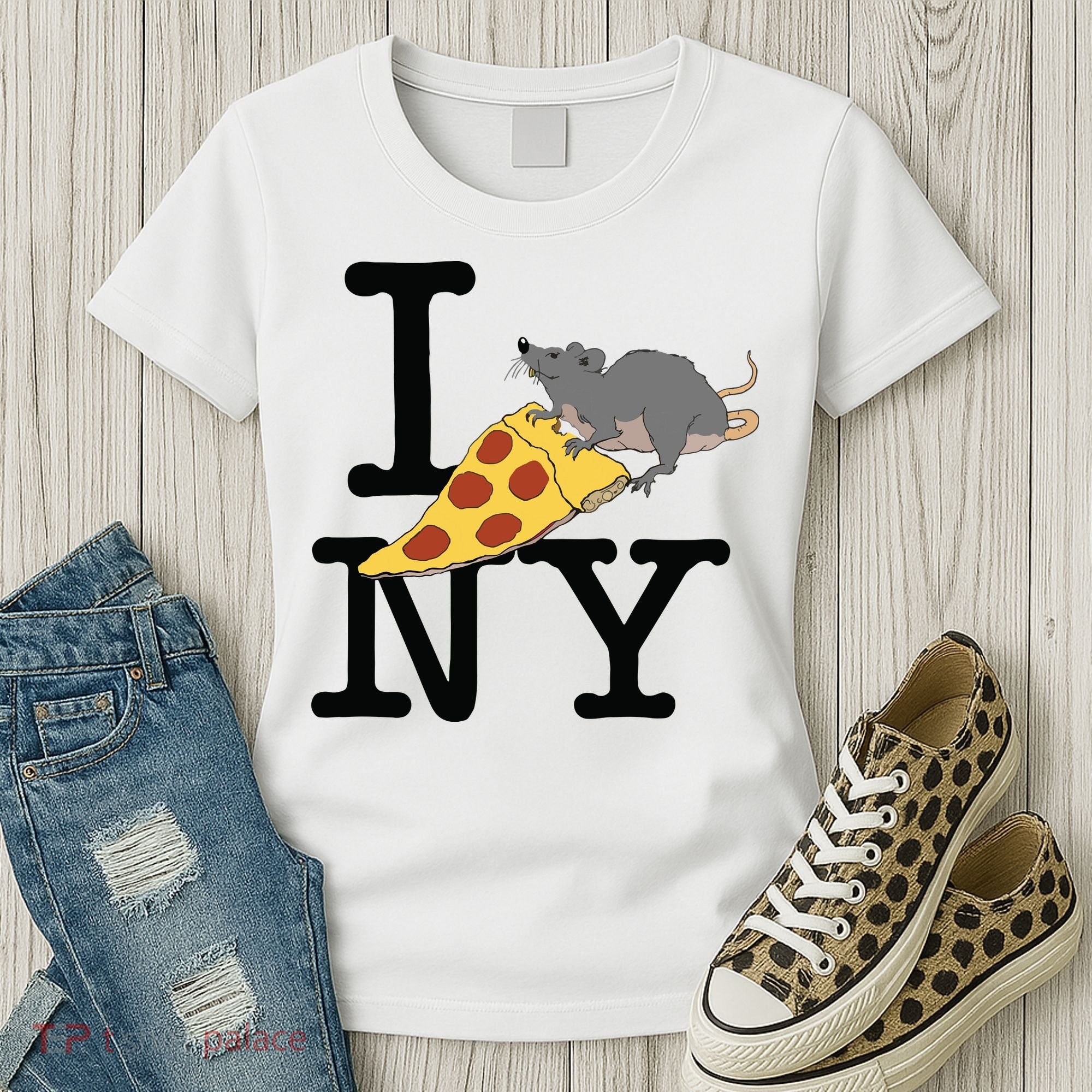 Pizza Rat Ironic Women's T-Shirt