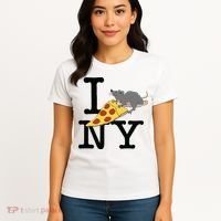 Pizza Rat Ironic Women's T-Shirt thumb 4