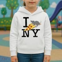 Pizza Rat Ironic Kids Hoodie thumb 3