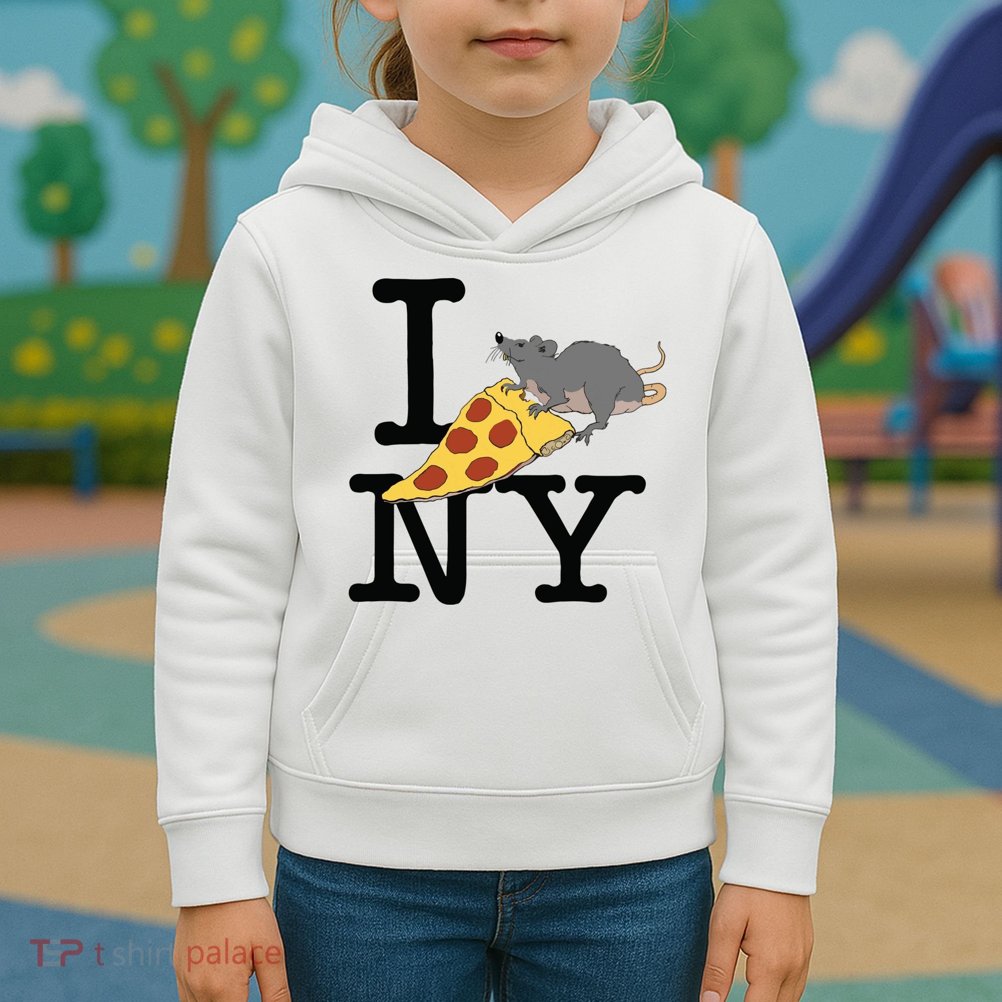 Pizza Rat Ironic Kids Hoodie