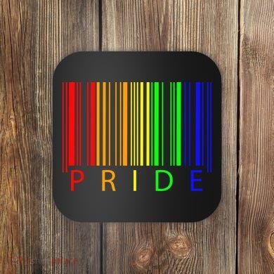 Pride Barcode LGBTQ Coaster