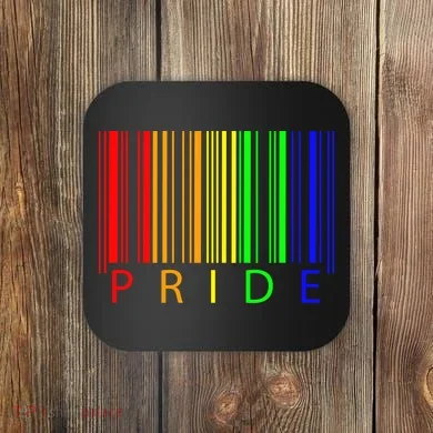 Pride Barcode LGBTQ Coaster