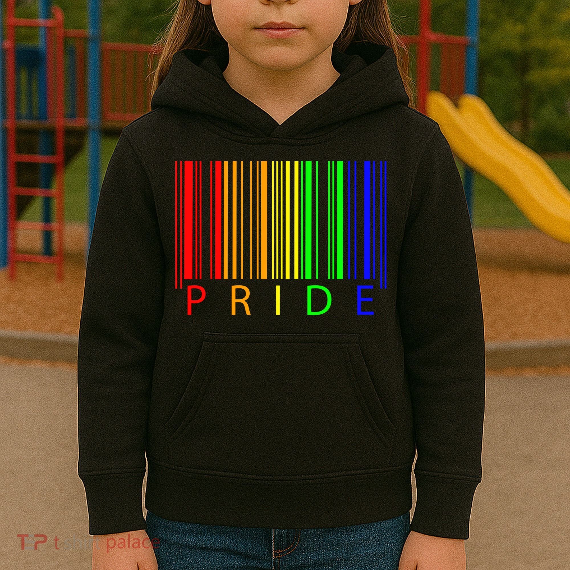 Pride Barcode LGBTQ Kids Hoodie
