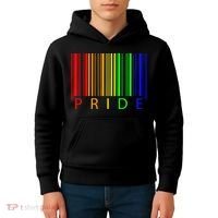 Pride Barcode LGBTQ Kids Hoodie thumb 4