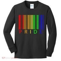 Pride Barcode LGBTQ Kids Long Sleeve Shirt thumb 0