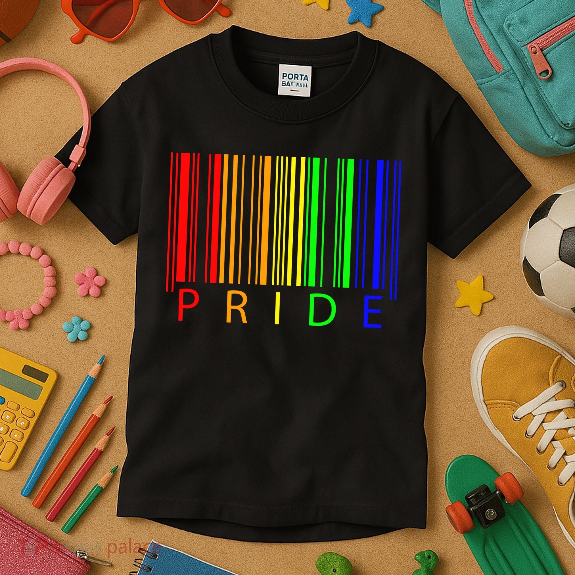 Pride Barcode LGBTQ Kids T-Shirt