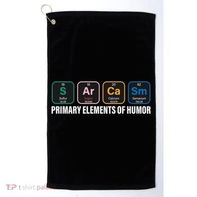 Primary Elements of Humor Golf Towel