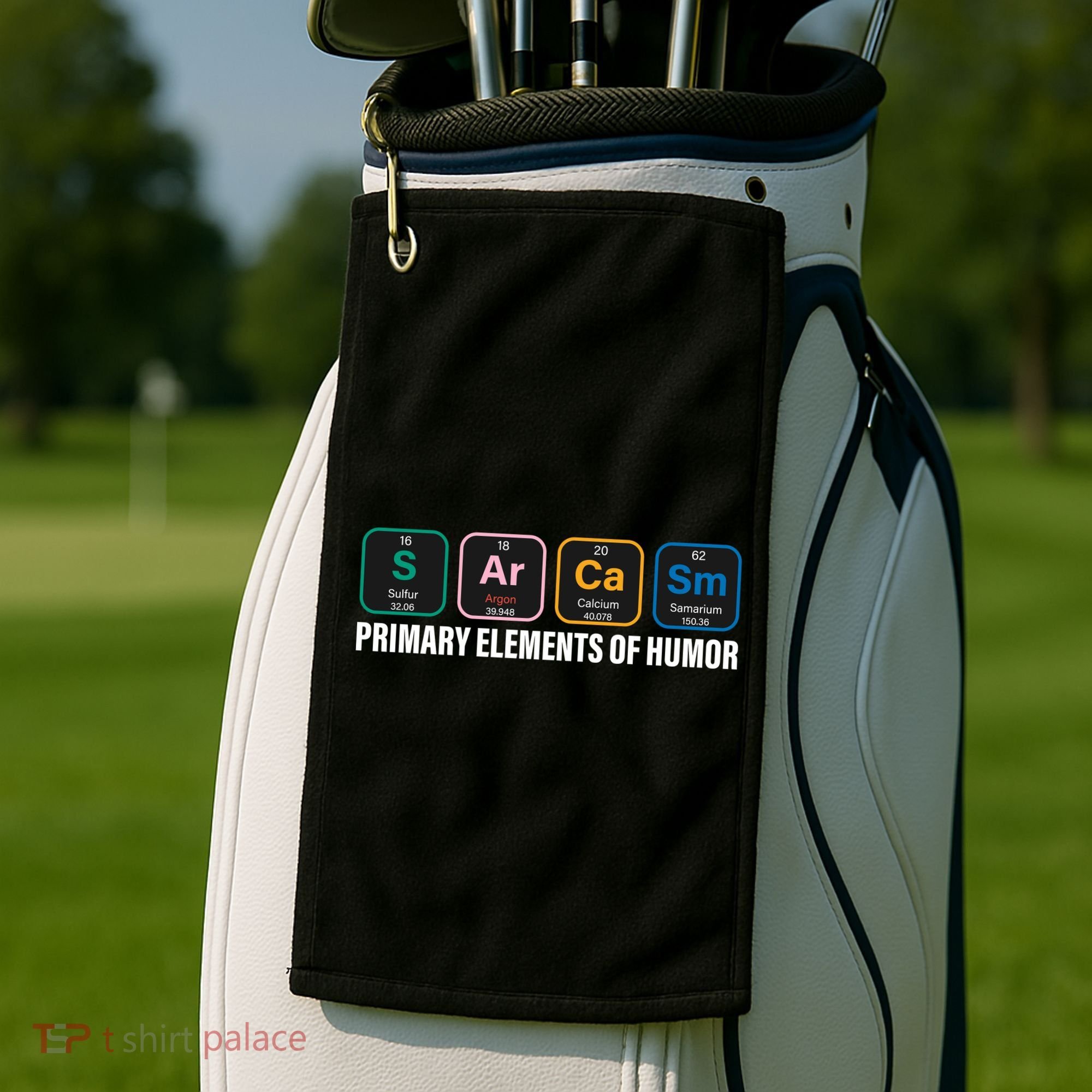 Primary Elements of Humor Golf Towel