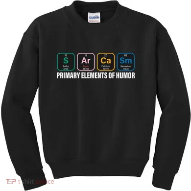 Primary Elements of Humor Kids Sweatshirt