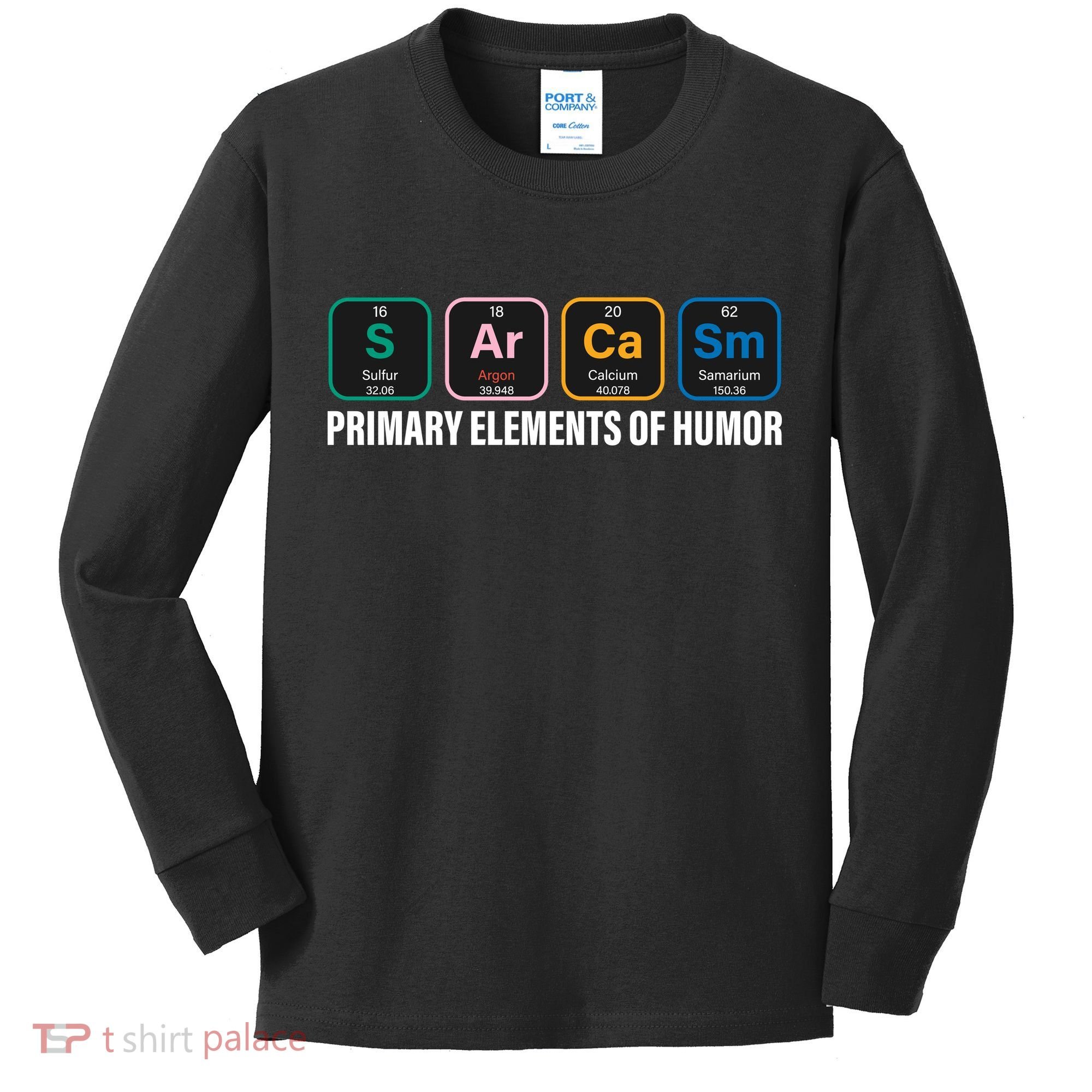 Primary Elements of Humor Kids Long Sleeve Shirt