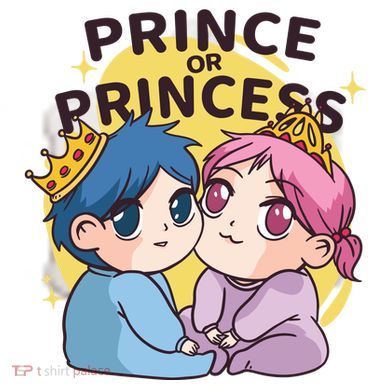 Prince Or Princess Babies Ceramic Ornament